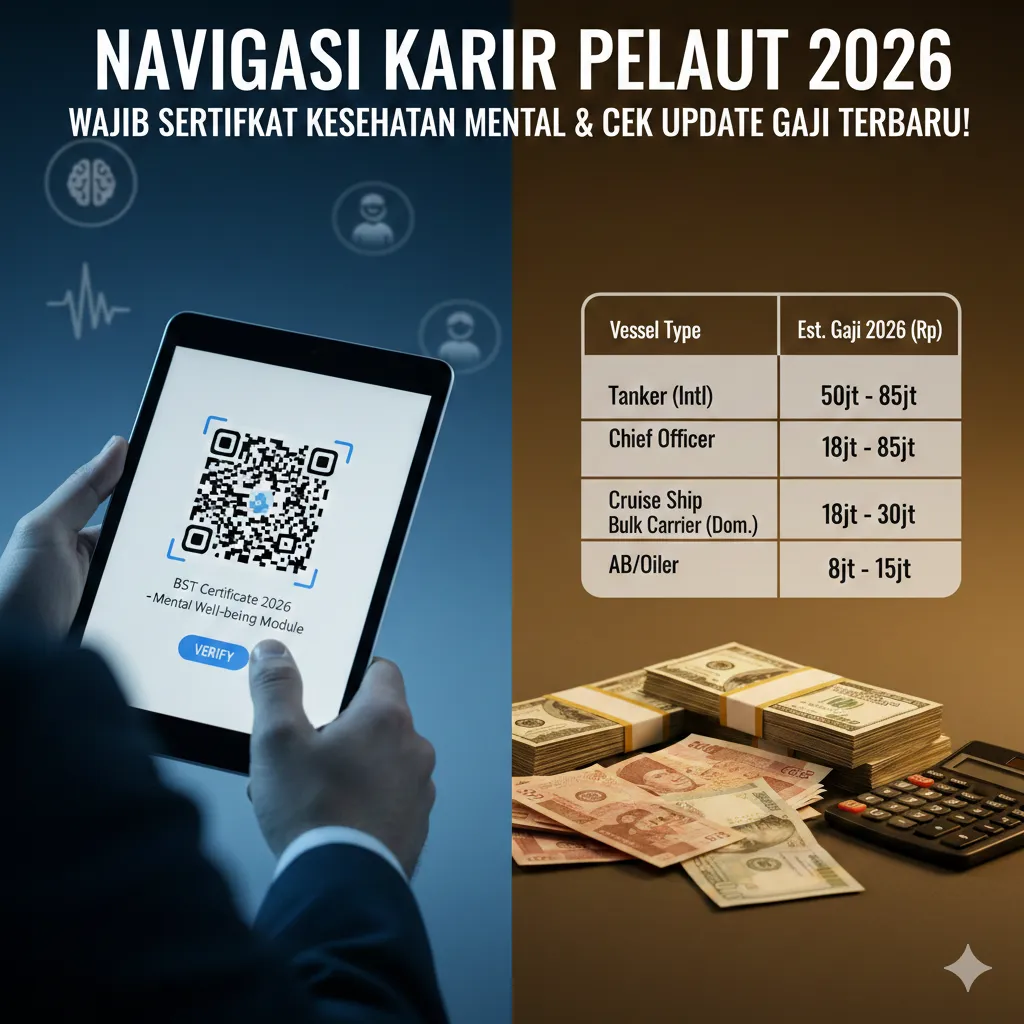 Navigasi Karier Pelaut 2026: Wajib Sertifikat Kesehatan Mental & Cek Update Gaji Terbaru!